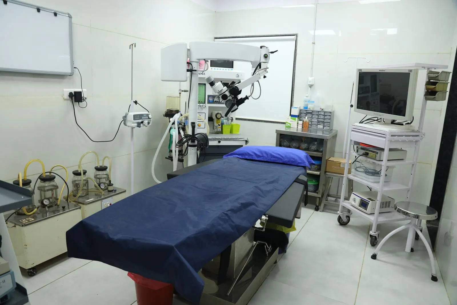 ENT procedure room with medical equipment
